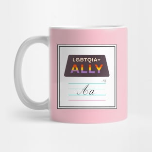 Ally Queer Alphabet Cards Mug